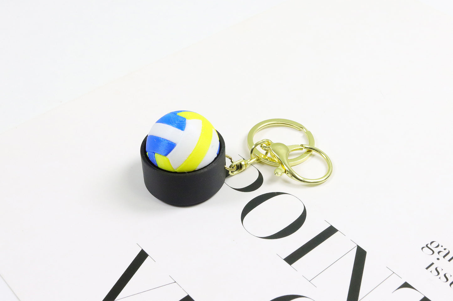 3D Printed Basketball & Football Clicker Keychains — Stress Relief Fidget Toy