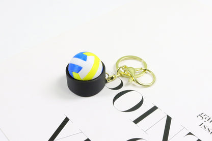 3D Printed Basketball & Football Clicker Keychains — Stress Relief Fidget Toy