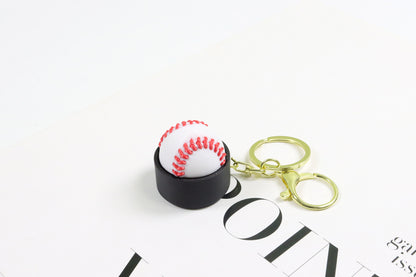 3D Printed Basketball & Football Clicker Keychains — Stress Relief Fidget Toy
