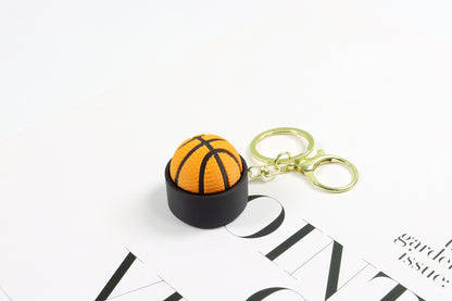 3D Printed Basketball & Football Clicker Keychains — Stress Relief Fidget Toy